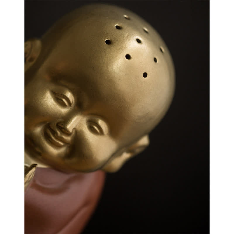 Little Buddha Ceramic Incense Burner for Healing & Meditation