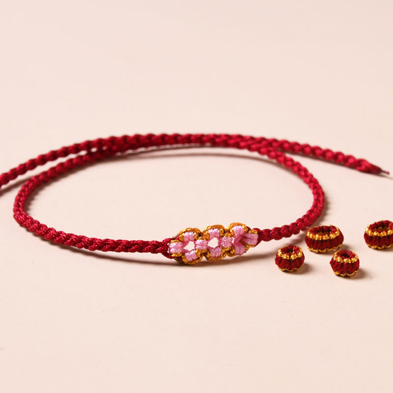Handmade Red String Protection Bracelet for Renewal and Luck