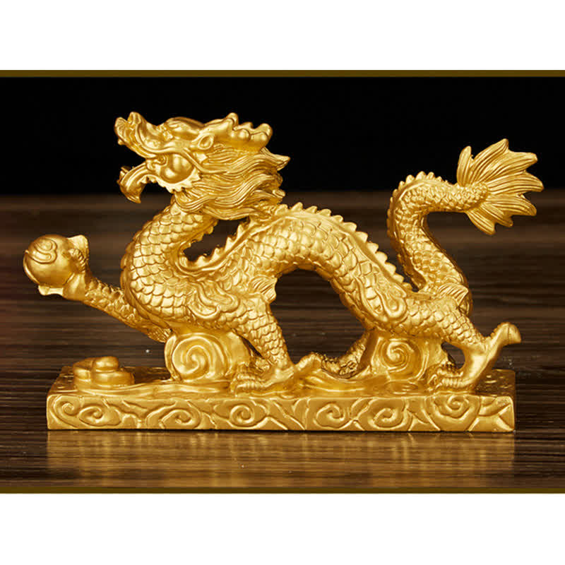Feng Shui Chinese Dragon Statue Decoration for Prosperity