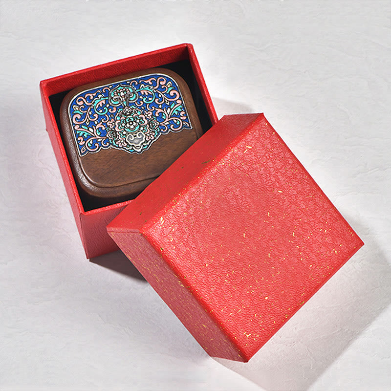 Handmade Black Walnut Wood Ring Jewelry Storage Box