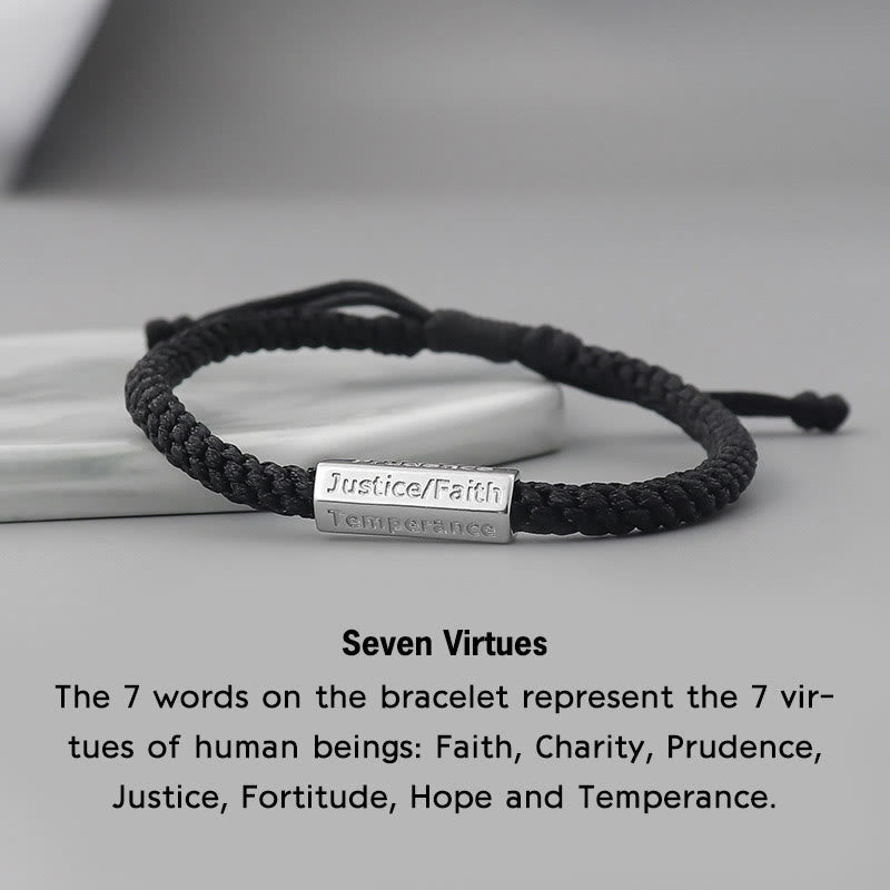 Seven Virtues and Deadly Sins Spiritual Bracelet