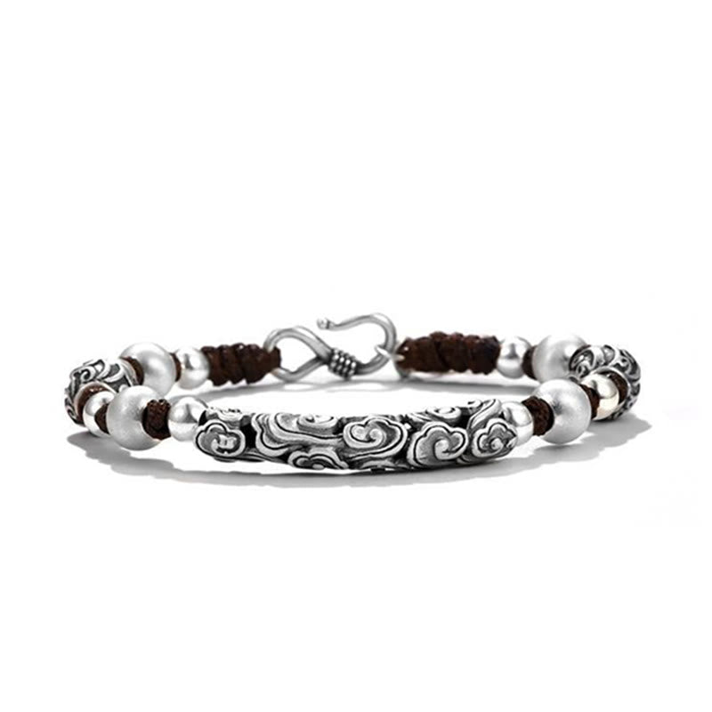 Copper & 999 Sterling Silver Auspicious Cloud Spiritual Bracelet