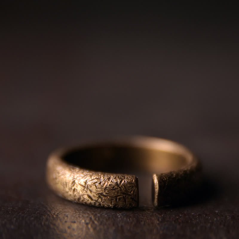 Copper Tibetan Vintage Adjustable Luck Couple Ring