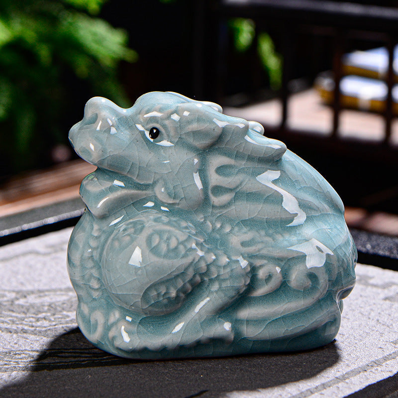 Chinese Zodiac Ceramic Tea Pet for Wealth & Prosperity