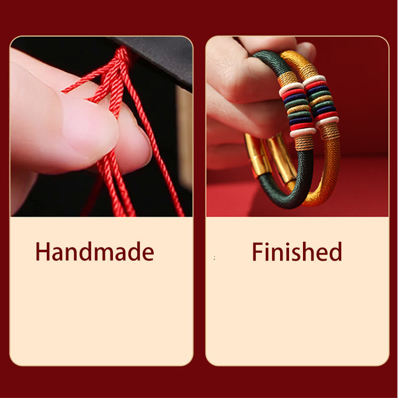 Five Elements Red String Bracelet | King Kong Knot, Protection & Luck