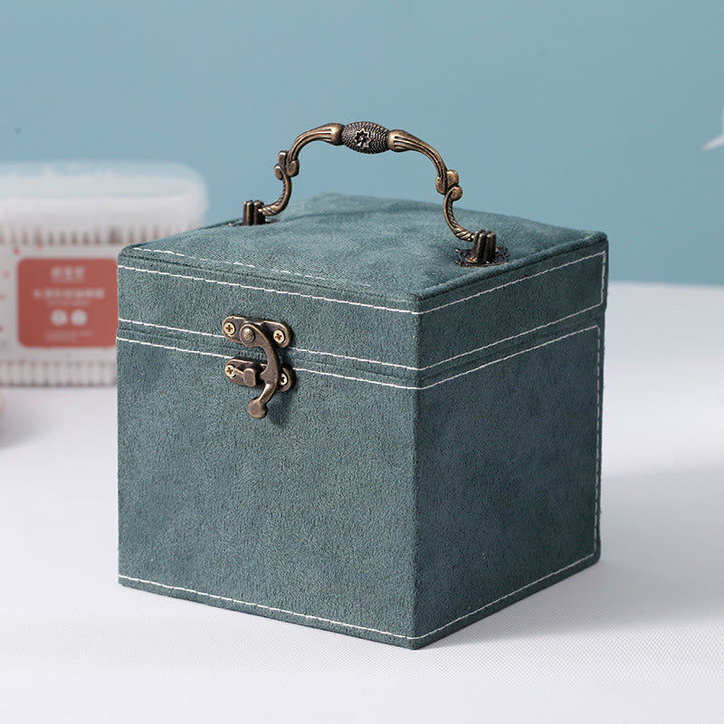 Three-Layer Flannel Jewelry Box Organizer | Zen Decor