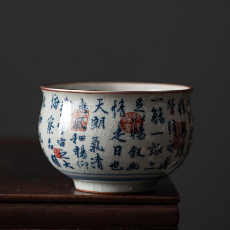 Lotus Ceramic Tea Cup 150ml for Traditional Tea Rituals