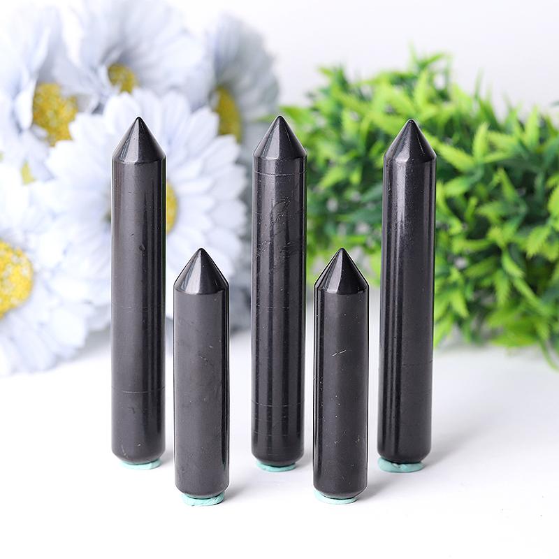 Shungite Crystal Wand for Balance and Meditation