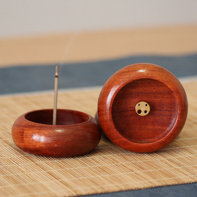Rosewood Handcrafted Meditation Incense Burner Decoration