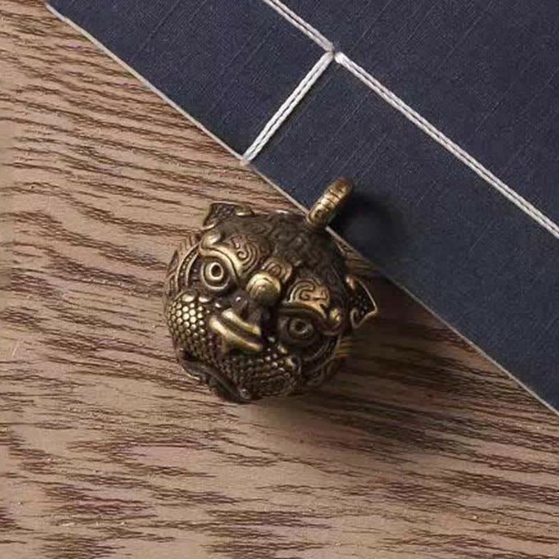 Copper Pixiu Wealth Key Chain – Luck & Protection Talisman
