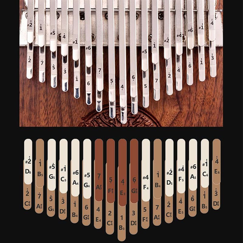 34 Keys Kalimba Thumb Piano with Tree of Life Design