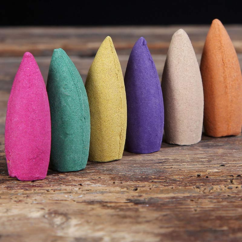 Tibetan Lotus Incense Burner in Purple Clay for Meditation