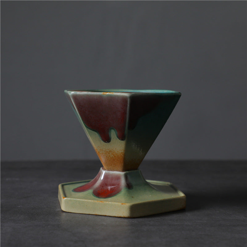 Hexagon Ceramic Tea Coffee Mug 170ml | Zen Decor