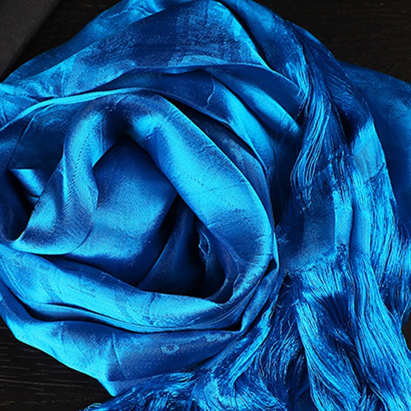 Silk Tibetan Khata Scarf 5 Colors for Zen Decor