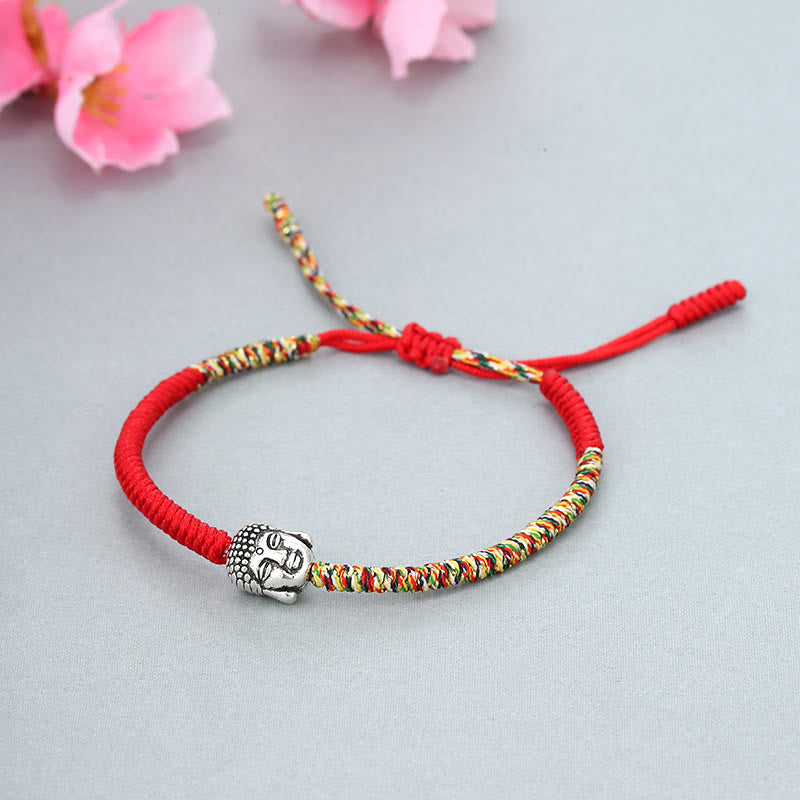 Colorful King Kong Knot Buddha Serenity String Bracelet