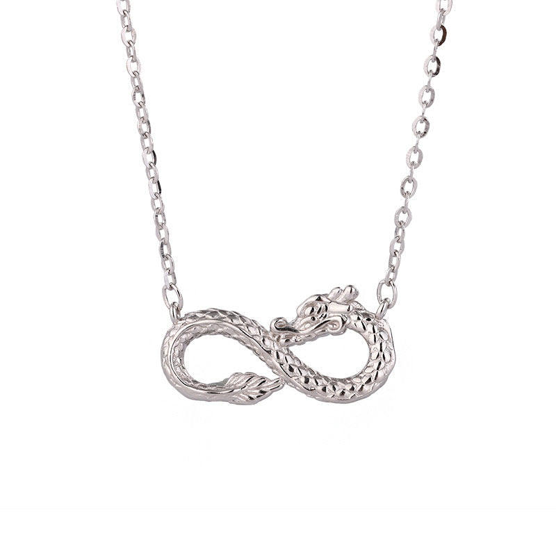999 Sterling Silver Dragon Necklace | Endless Knot Success
