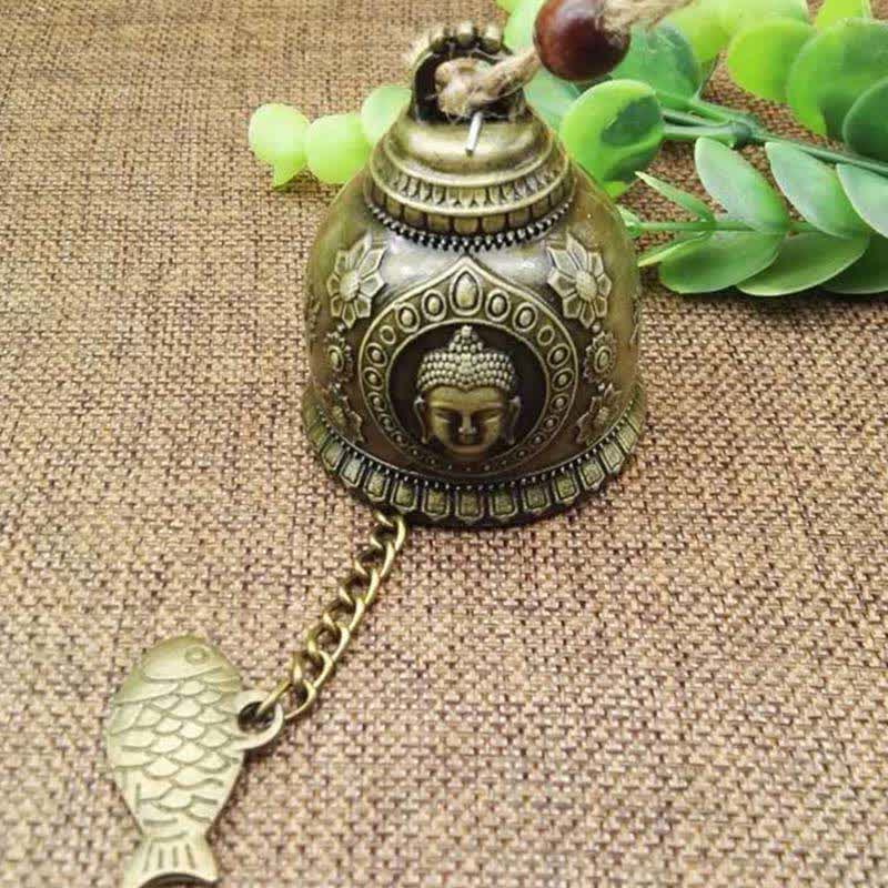 Feng Shui Zinc Alloy Hanging Chime Bell for Zen Decor