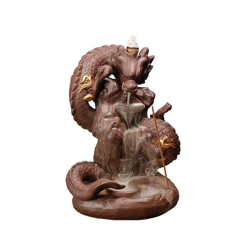 Tibetan Dragon Incense Burner | Zen Decor for Meditation