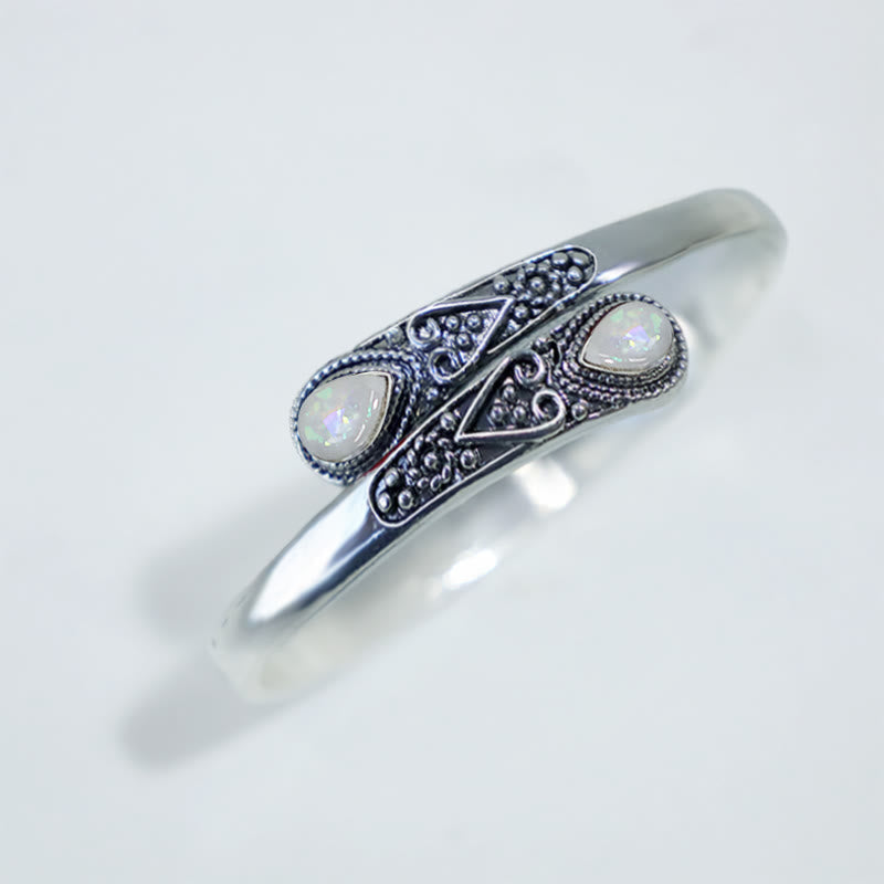 Zircon Healing Cuff Bracelet | Spiritual Protection & Wealth