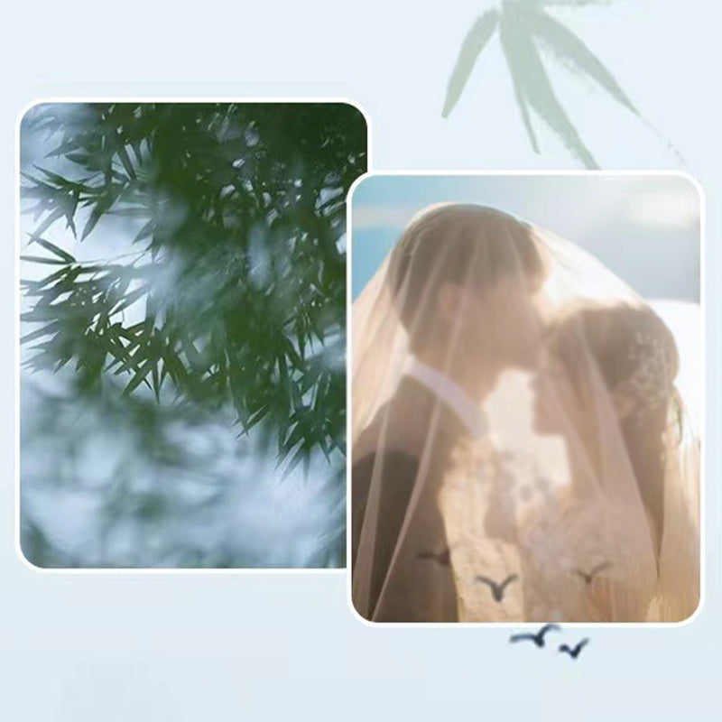 Copper Bamboo Luck Couple Necklace 45cm Pendant