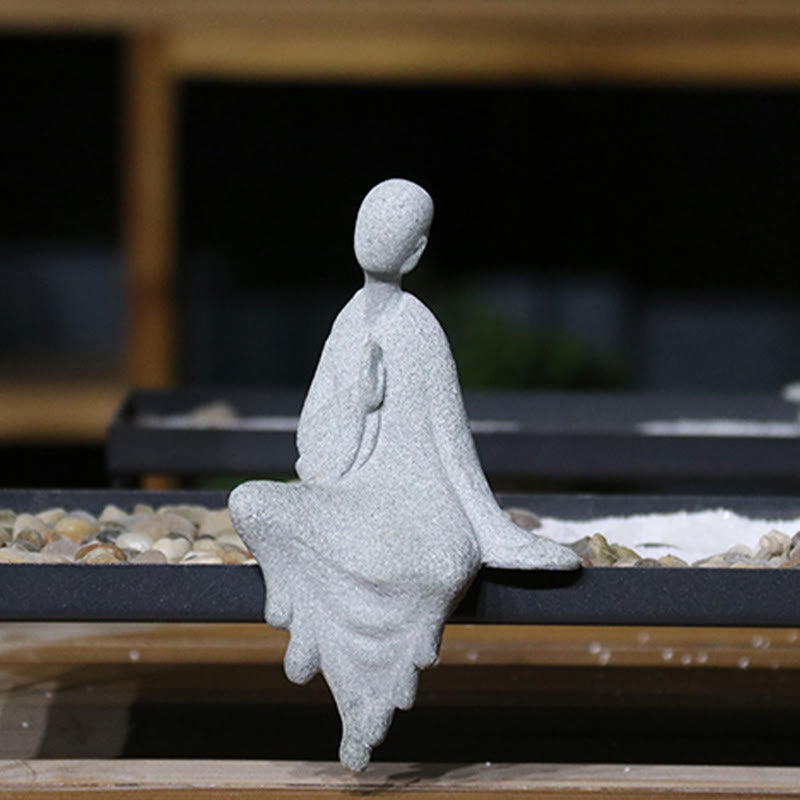 Meditation Buddha Statue in Sandstone for Serenity & Peace