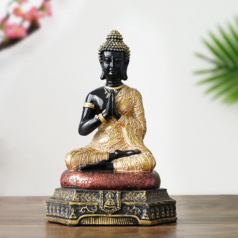 Buddha Compassion Resin Statue for Serenity and Luck