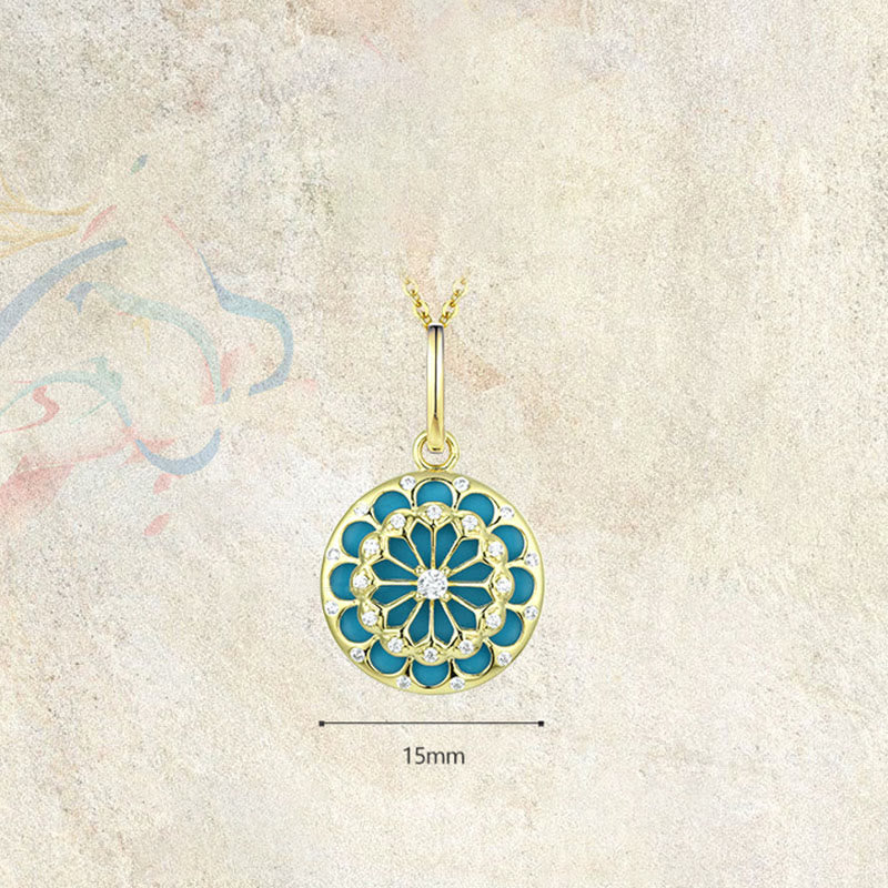 Turquoise Protection Necklace | 925 Sterling Silver Pendant