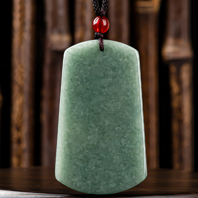 Tathagata Jade Amulet Necklace with Dragon & Buddha Symbol