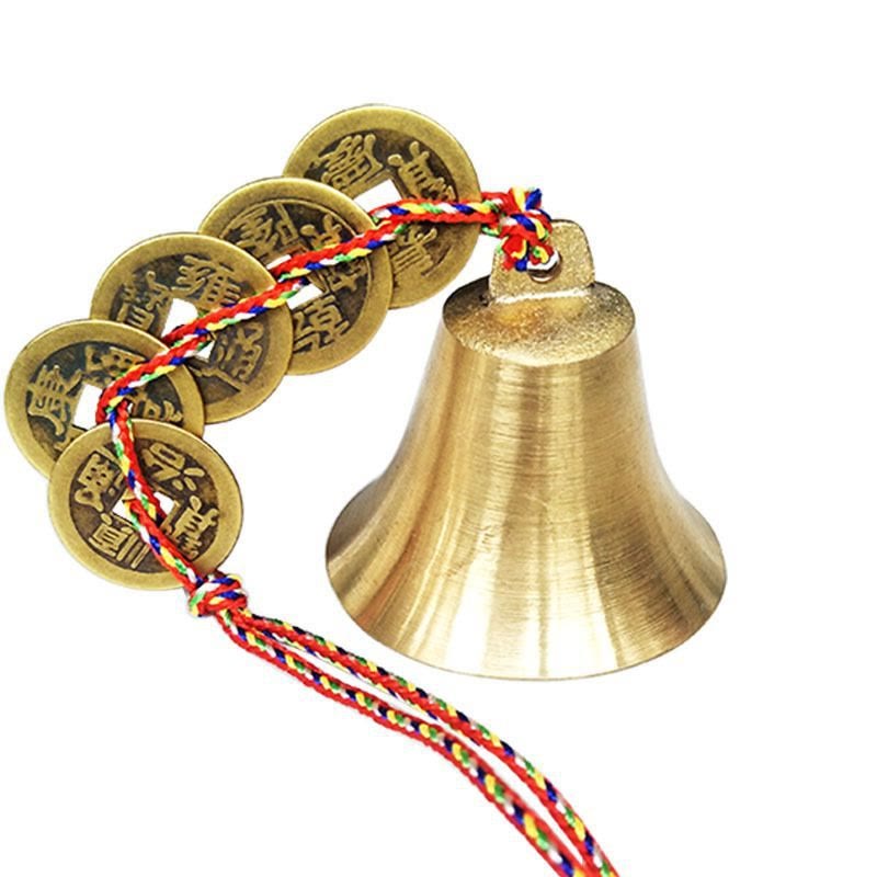 Copper Feng Shui Bell for Wealth and Luck Decoration
