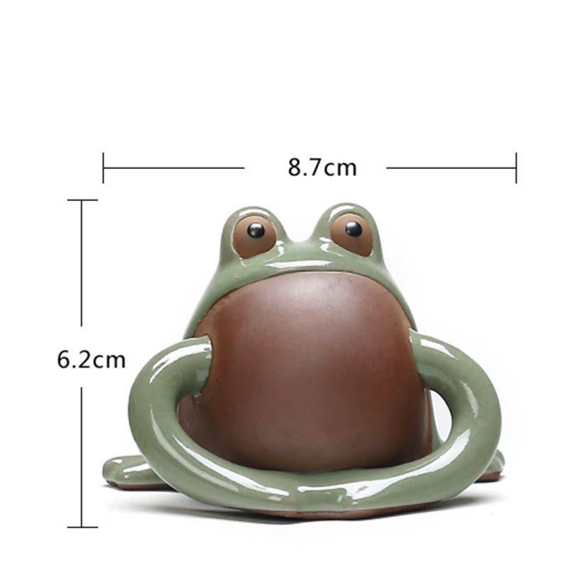 Cute Feng Shui Animal Figurine | Ceramic Lucky Frog Decor