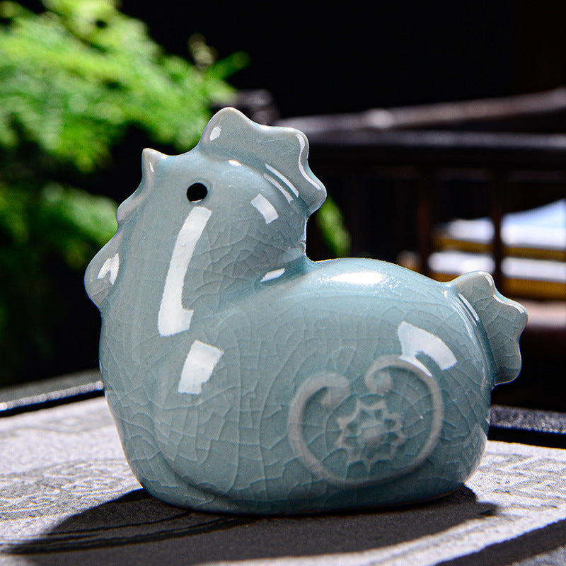 Chinese Zodiac Ceramic Tea Pet for Wealth & Prosperity