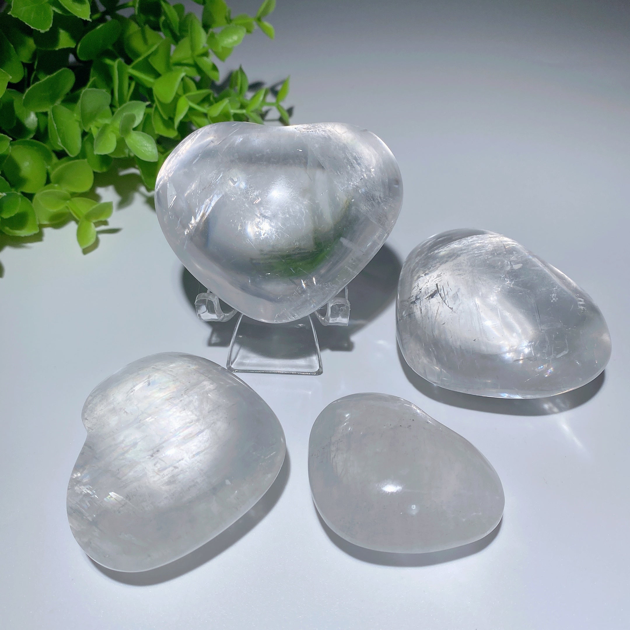 Calcite Heart Crystals 1.8-3" Carvings for Healing