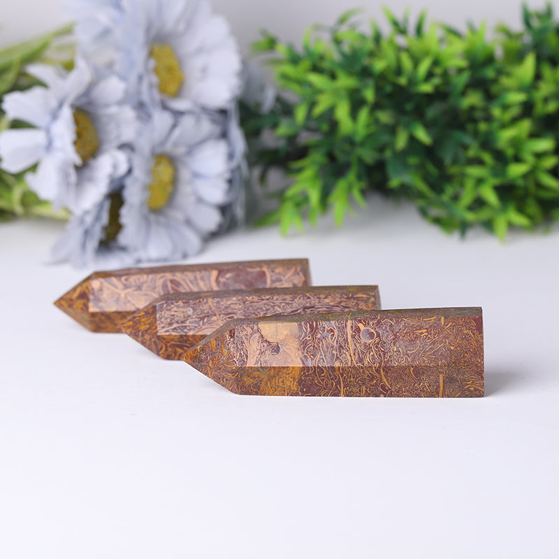 Calligraphy Jasper Crystal Towers 2.4-4.5 inch Healing Points