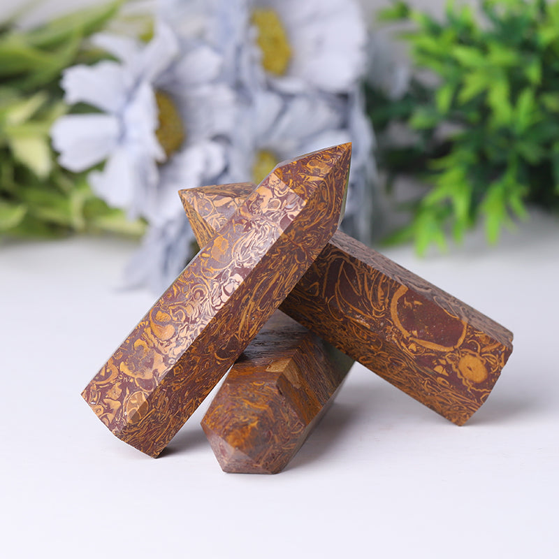 Calligraphy Jasper Crystal Towers 2.4-4.5 inch Healing Points