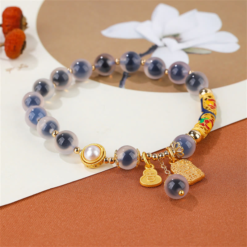 Candy Agate Strength and Confidence Bracelet 8mm Beads