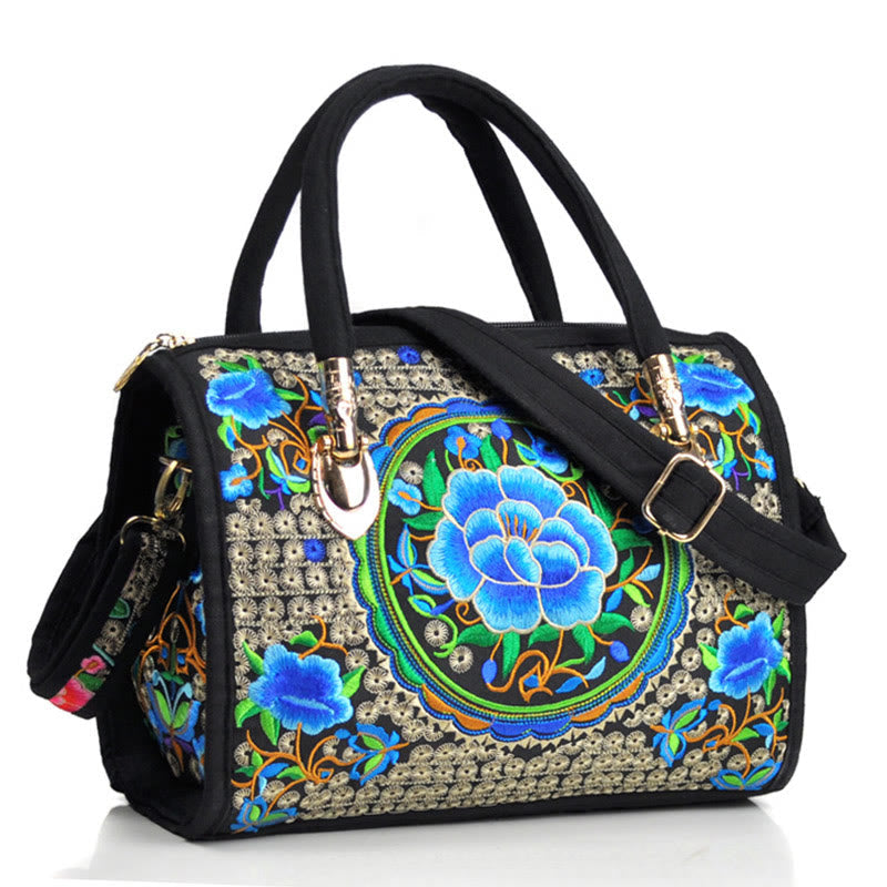 Canvas Crossbody Bag with Double-Sided Embroidery | Spiritual Accessories