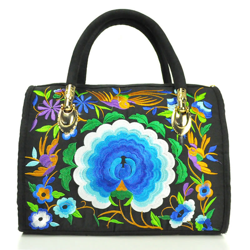 Canvas Crossbody Bag with Double-Sided Embroidery | Spiritual Accessories