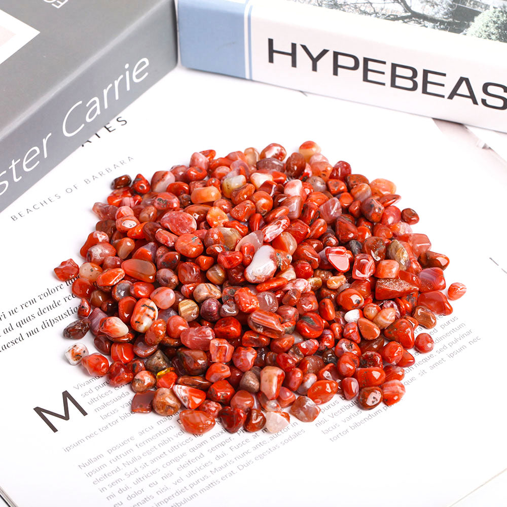 Carnelian Crystal Chips 7-9mm Healing Stones for Energy Healing
