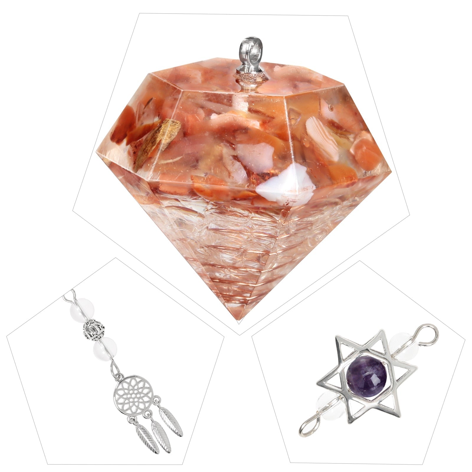 Carnelian Crystal Pendulum - Inner Guidance