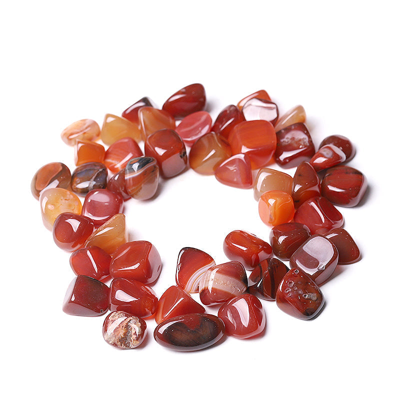 Carnelian Crystal Tumbled Stones for Healing & Energy