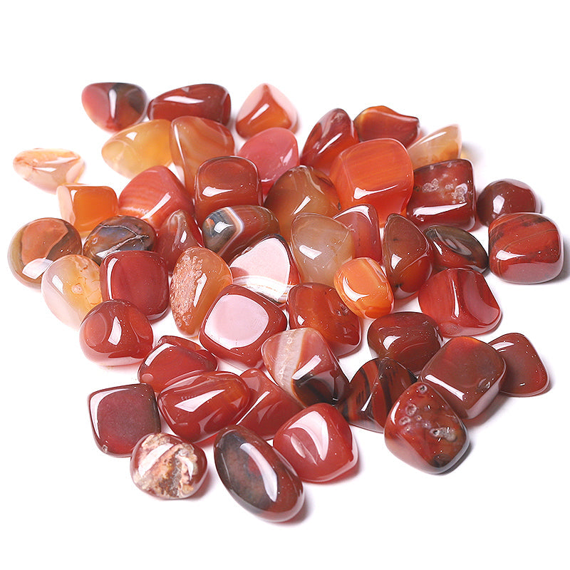 Carnelian Crystal Tumbled Stones for Healing & Energy