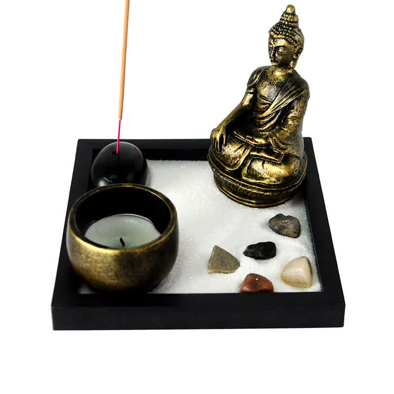 Buddha Symbol Zen Garden Decor | Meditation Calm Sanctuary