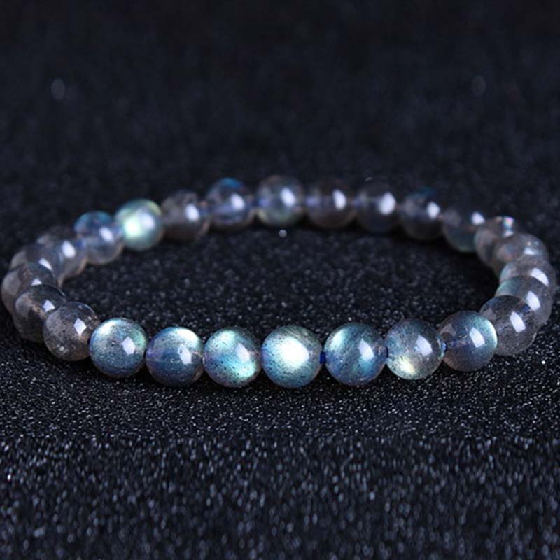Natural Moonstone Healing Bracelet 6mm Beads for Calm