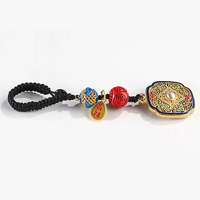 Blessing Fu Character Ruyi Charm Key Chain | Spiritual Jewelry