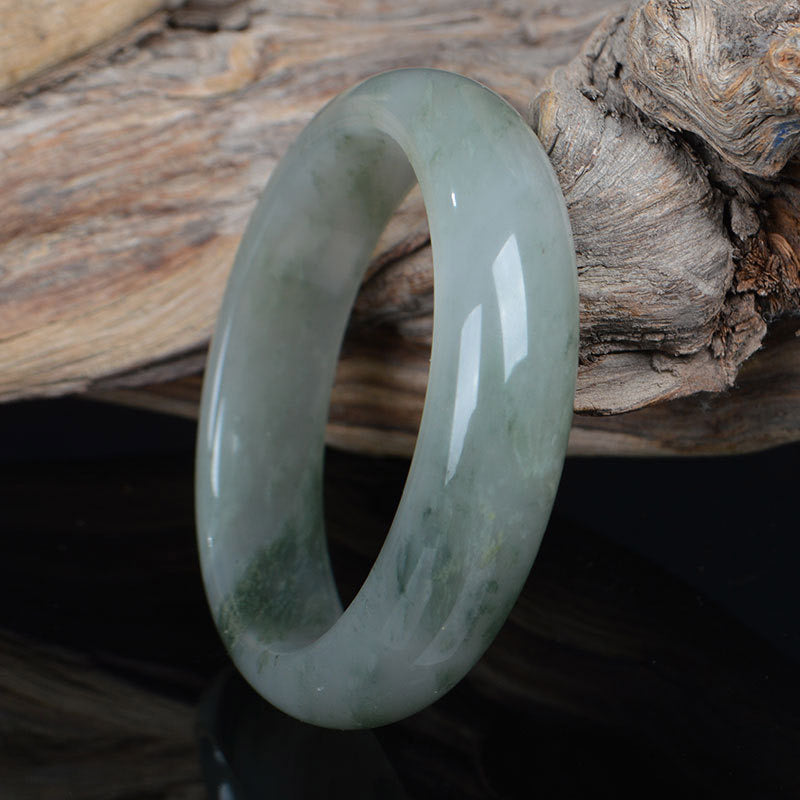 52mm Natural Jade Bracelet for Luck and Prosperity