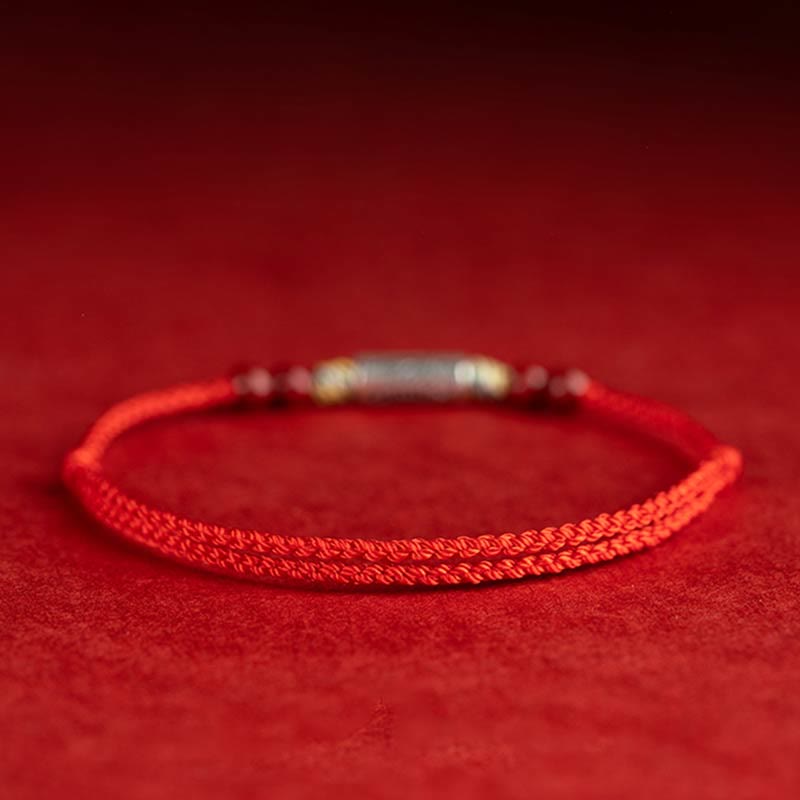 925 Sterling Silver Braided Koi Fish Bracelet for Wealth & Luck