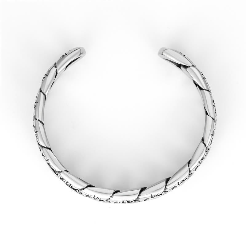 Om Mani Padme Hum Titanium Steel Handcrafted Peace Bracelet