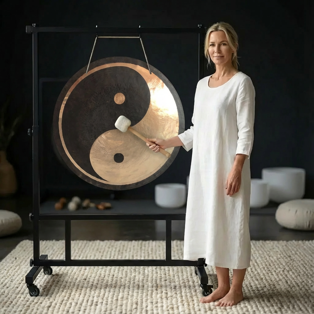 12 to 48 Inch Yin Yang Wind Gong for Sound Healing