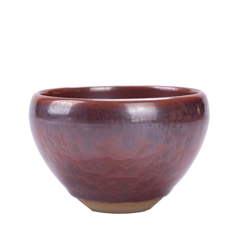 Handmade Lotus Design Ceramic Tea Cup for Kung Fu Tea Ceremony