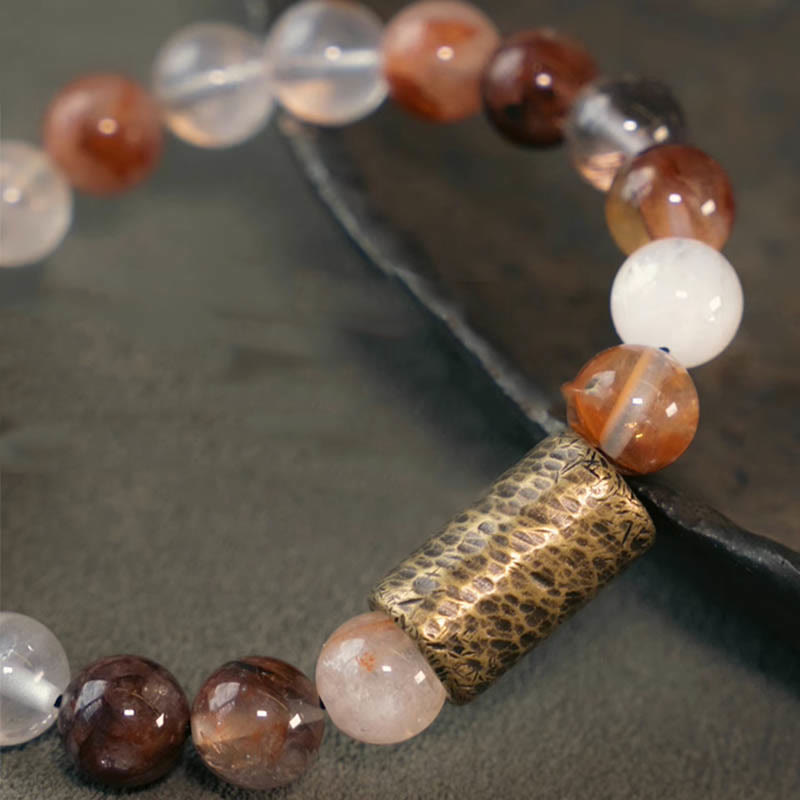 8mm Clear Quartz Protection Bracelet for Mental Clarity